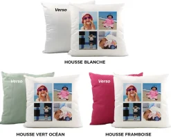 Coussin personnalisé - 4 Photos