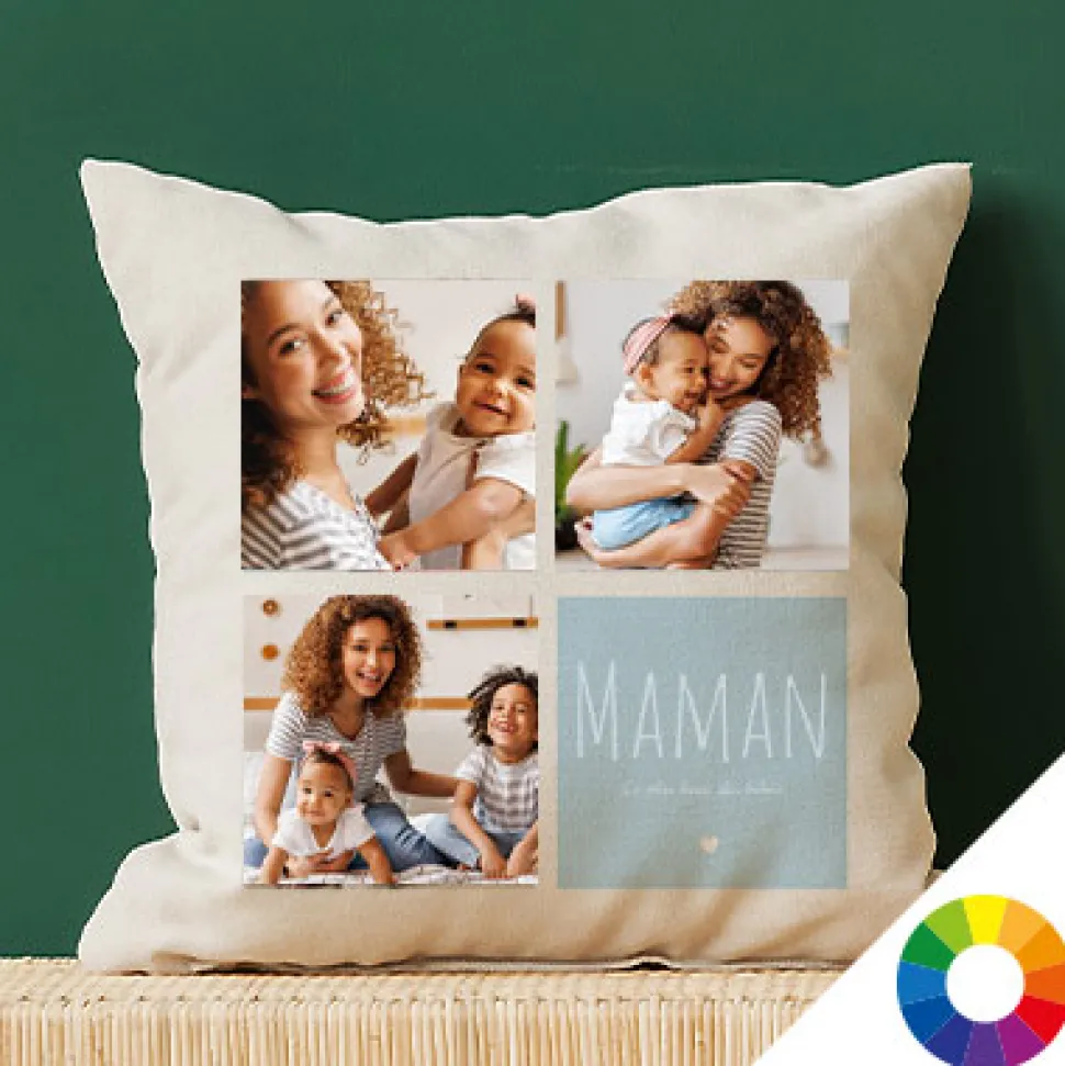 Coussin personnalisé - 3 Photos