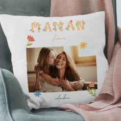 Coussin personnalisé - Amour Fleuri