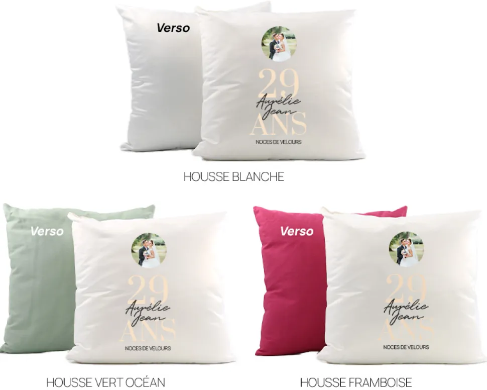 Coussin personnalisé - Anniversaire de mariage