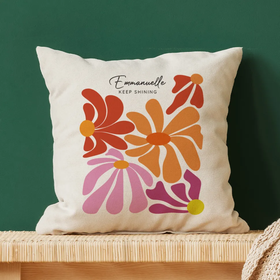 Coussin personnalisé - Botanique
