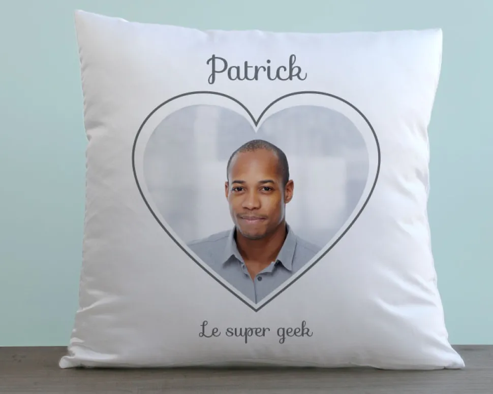 Coussin personnalisé - Coeur Photo