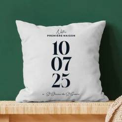 Coussin personnalisé - Date Marquante