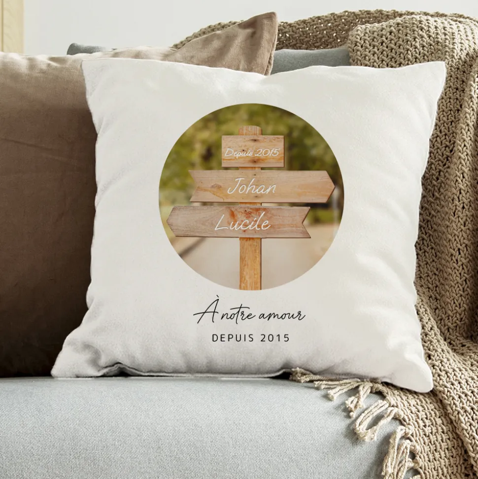 Coussin personnalisé - Destination Bohème