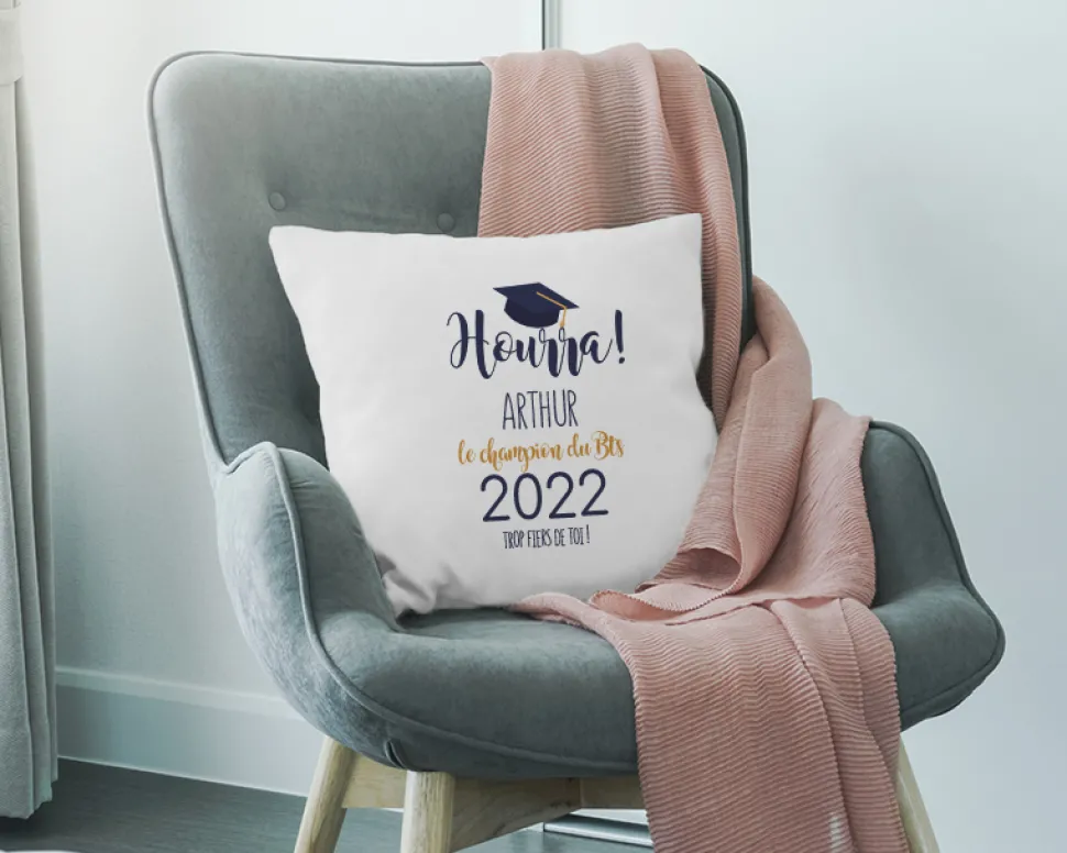 Coussin personnalisé - Diplômé(e)