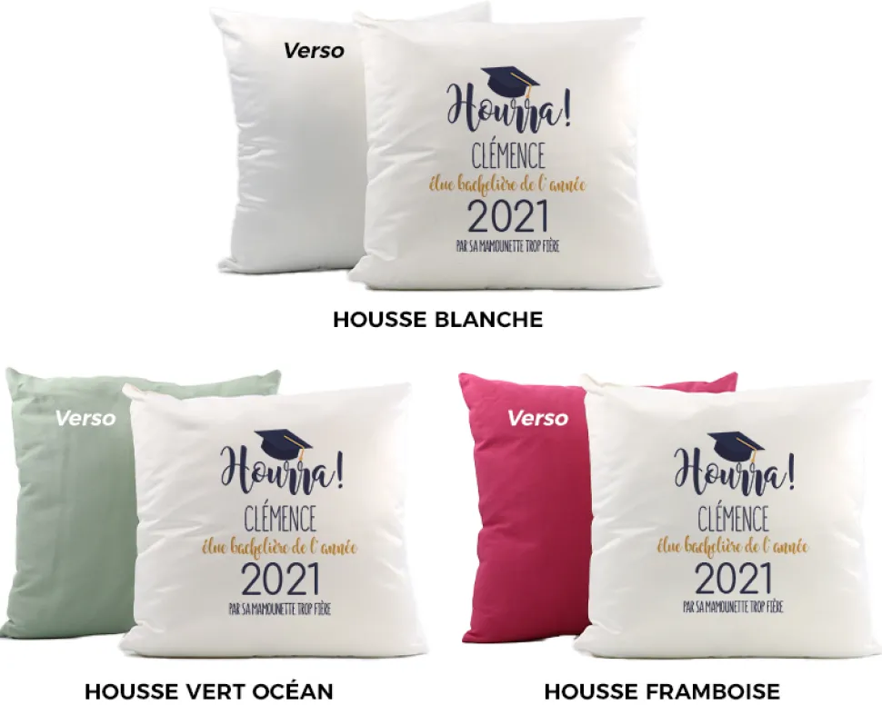 Coussin personnalisé - Diplômé(e)