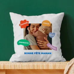 Coussin personnalisé - Eclats de Couleurs