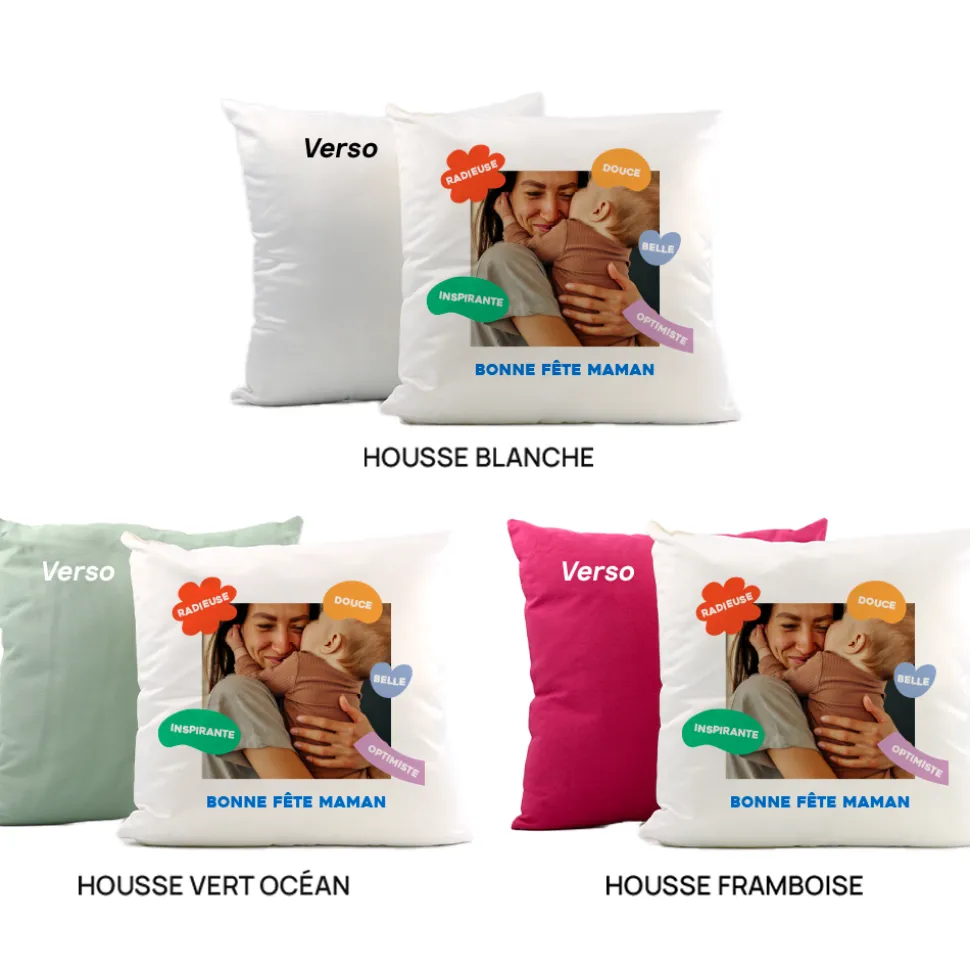 Coussin personnalisé - Eclats de Couleurs