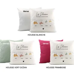 Coussin personnalisé - Famille Chaussures