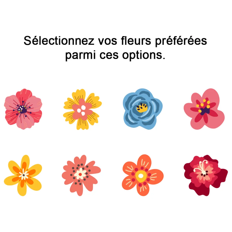Coussin personnalisé - Famille fleurs