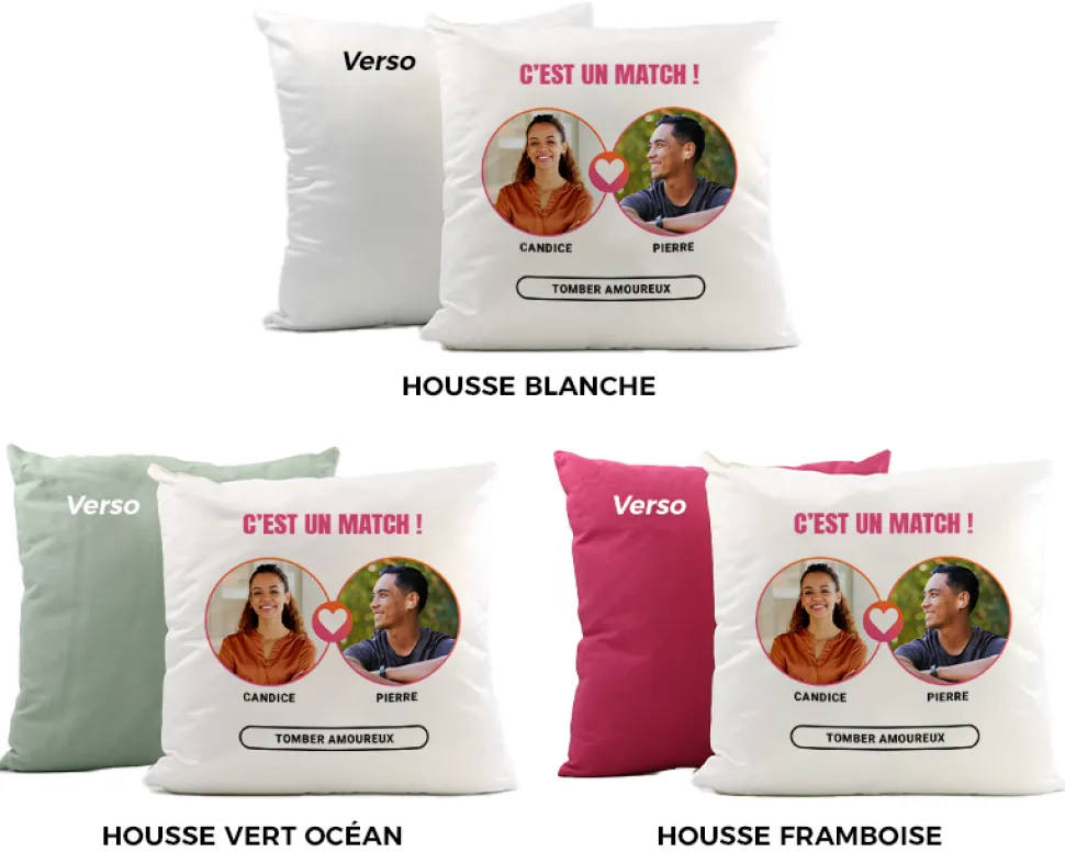 Coussin personnalisé - It's a match