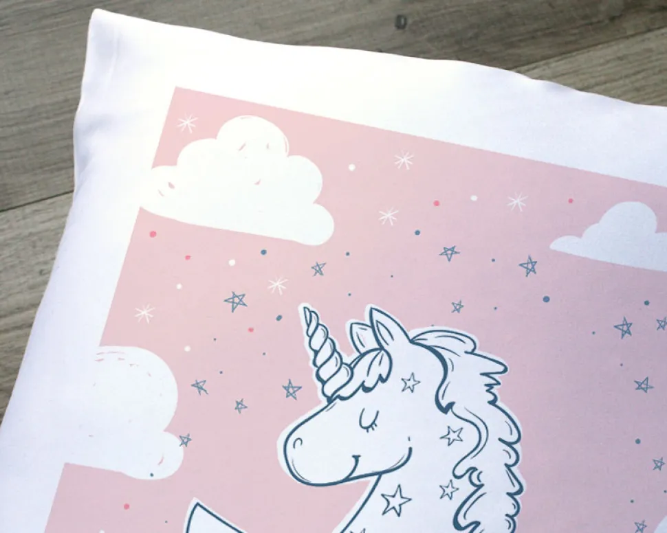 Coussin personnalisé - Licorne
