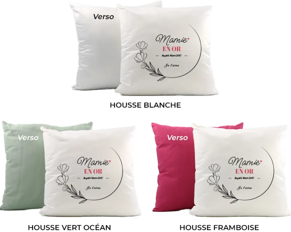 Coussin personnalisé - Mamie Depuis