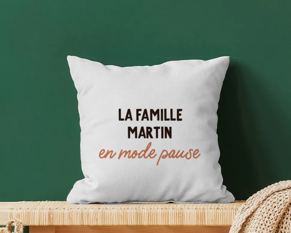 Coussin personnalisé - Message