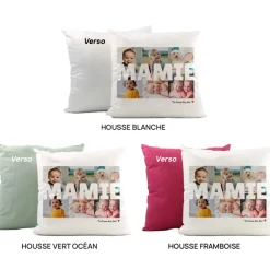 Coussin personnalisé - Multi photos famille