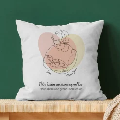 Coussin personnalisé - Première Fête des Grands-mères