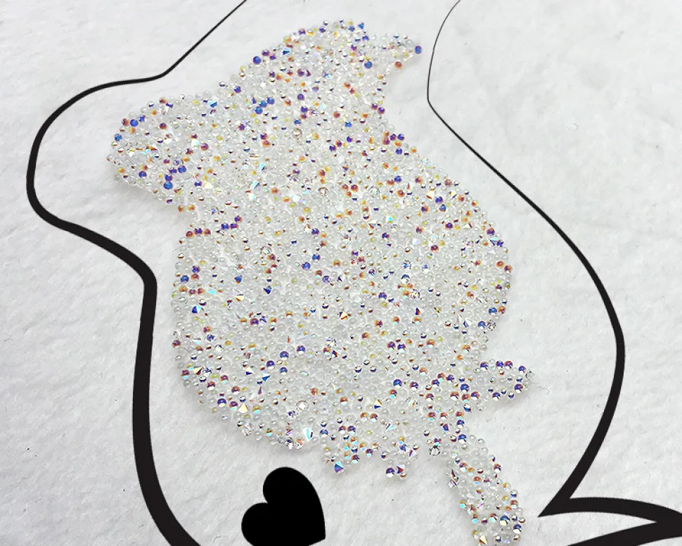 Coussin personnalisé - Rose Swarovski®