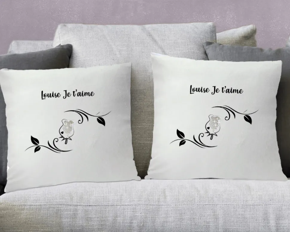 Coussin personnalisé - Rose Swarovski®