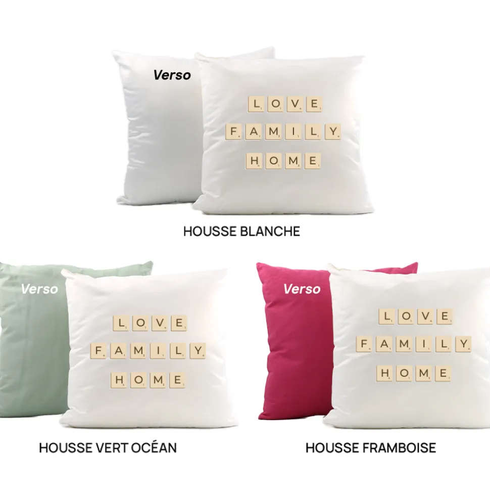 Coussin personnalisé - Scrabble