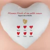 Coussin personnalisé coeur - Mamie et ses petits coeurs