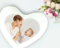 Coussin personnalisé coeur - Photo
