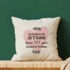 Coussin personnalisé couple - Aujourd'hui je t'aime depuis