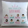 Coussin personnalisé femme - Family Circus