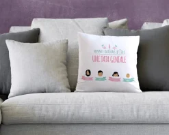 Coussin personnalisé femme - Family Circus