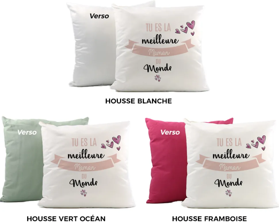 Coussin personnalisé femme - Meilleure du monde
