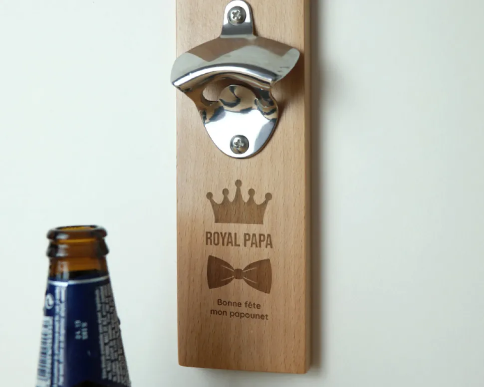 Décapsuleur mural personnalisé - Papa Royal