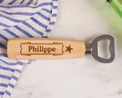 Décapsuleur personnalisé gravé - Prénom