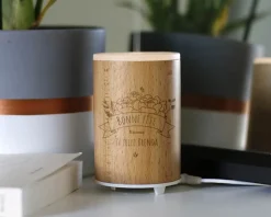 Diffuseur d'huile essentielle gravé - Maman Fleurie