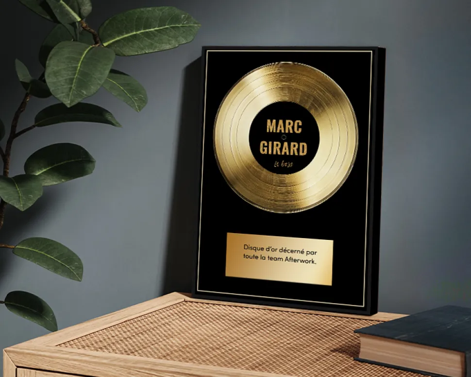 Disque d'or personnalisé - Prénom