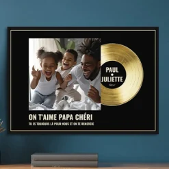 Disque d'or personnalisé - Photo