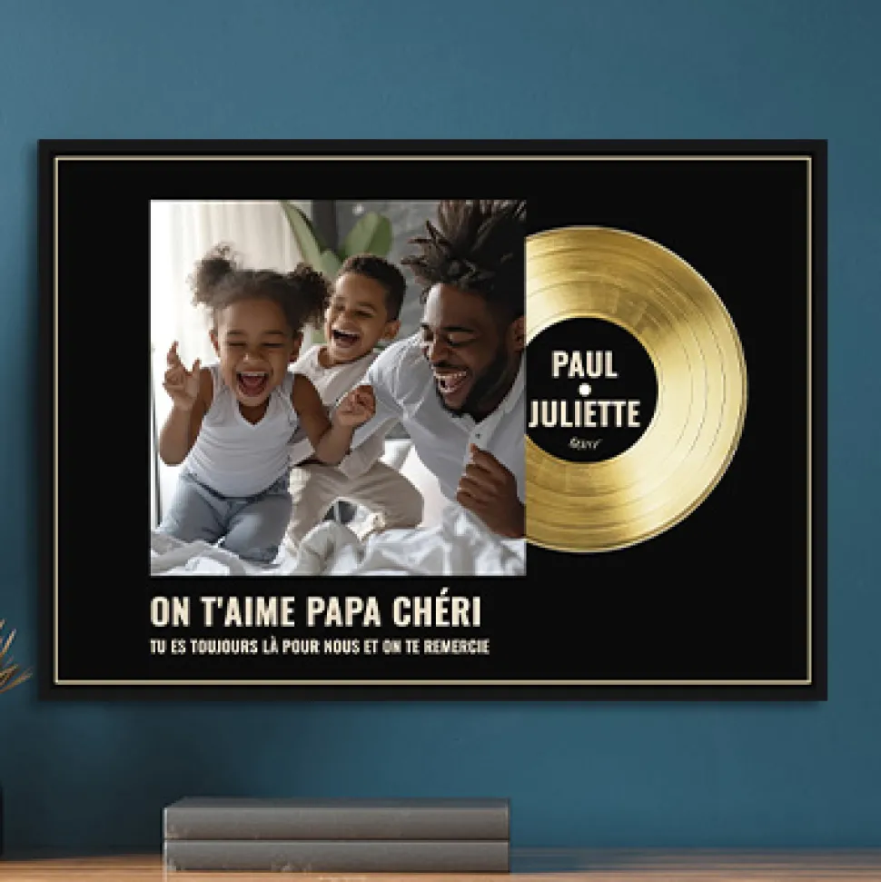 Disque d'or personnalisé - Photo