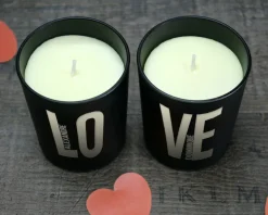 Duo de bougies personnalisables et parfumées - LOVE