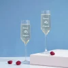 Duo de flûtes à champagne personnalisées - Amour