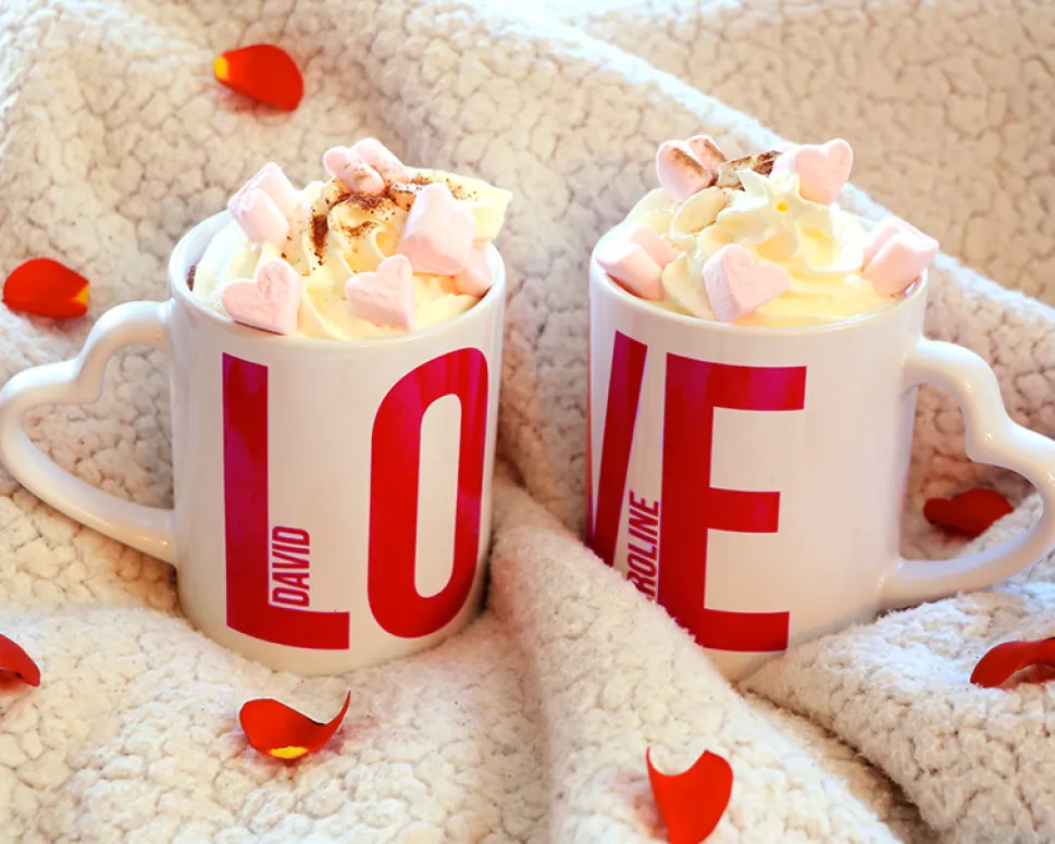 Duo de mugs personnalisés - Love