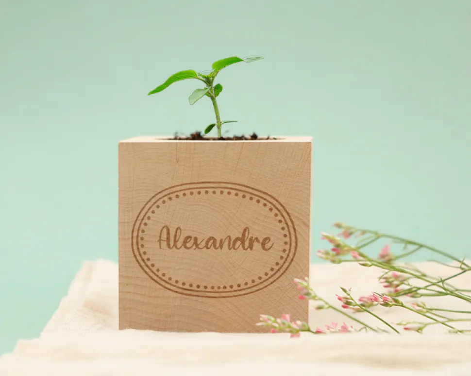 Ecocube personnalisé - Prénom