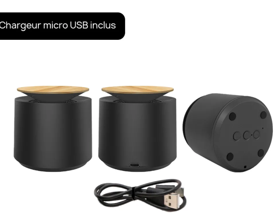 Enceinte bluetooth gravée Personnalisable - Prénom et Message