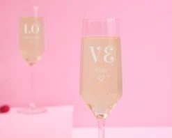 Flûtes à champagne personnalisées - Pack coquin Menottes