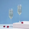 Flûtes à champagne personnalisées couple - Love
