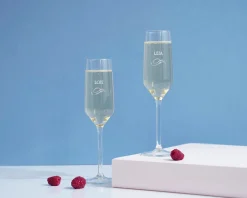 Flûtes à champagne personnalisées - Prénom
