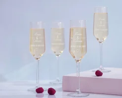 Flûtes à champagne personnalisées couple - Jour de rencontre