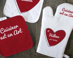 Gant et Maniques Coeur Prénom