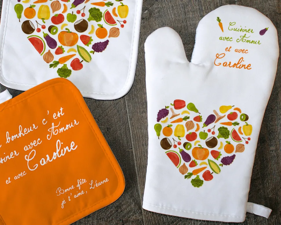 Gant et Maniques Cuisiner avec Amour