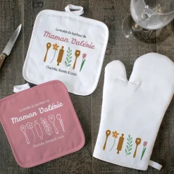 Gant et maniques personnalisée - Recette du Bonheur