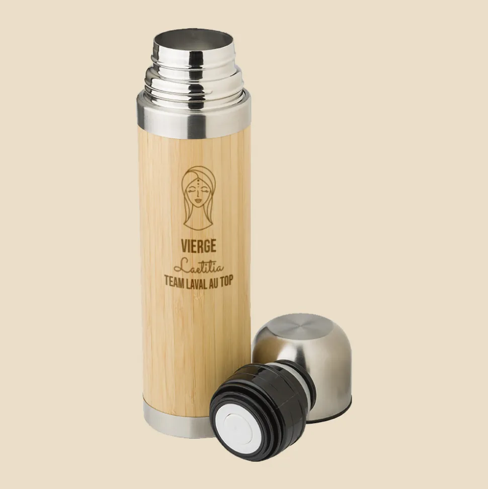 Gourde en bambou personnalisée - Signe Astro