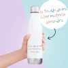 Gourde en inox personnalisée - Mots d'enfants pour maîtresse