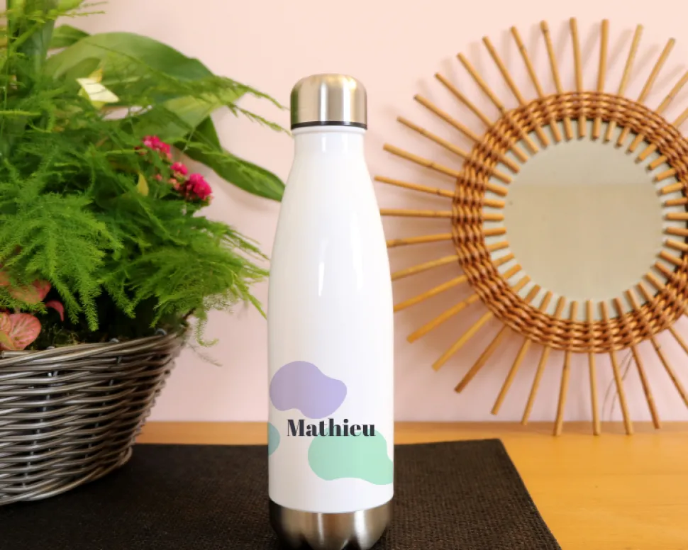 Gourde isotherme en inox personnalisable - Tâches